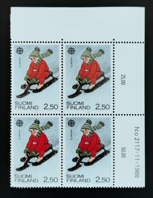 1989 Eurooppa 2,50 mk numeronelilö **