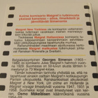 Georges Simenon: Kolme Maigretiä - pikkukuva 3