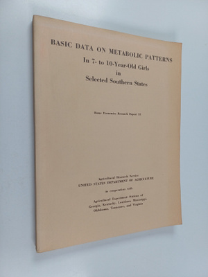 Basic data on metabolic patterns in 7- to 10-year-old gir...