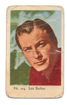 Purkkakuva PA n:o 104 LEX BARKER Purukumikuva