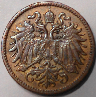 Austria. 2 heller 1911.