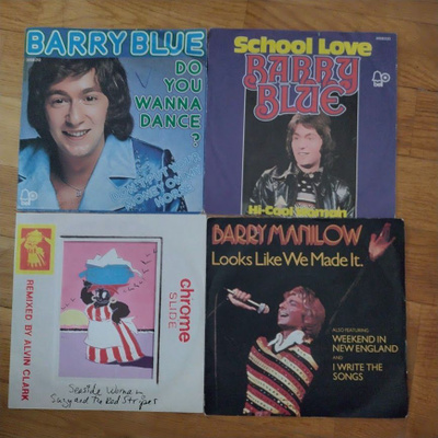 4 kpl Sinkkuja 70/80-luku Ulkoilaisia mm Barry Blue