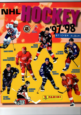 NHL HOCKEY 1997-1998 STICKER ALBUM. Katso kuvat.