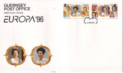 Guernsey Europa `96,  FDC , e256