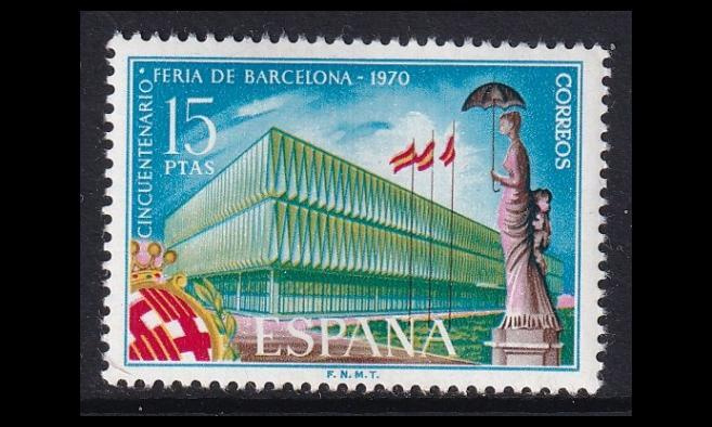 Espanja 1863 ** Barcelonan näytemessut 50v (1970)