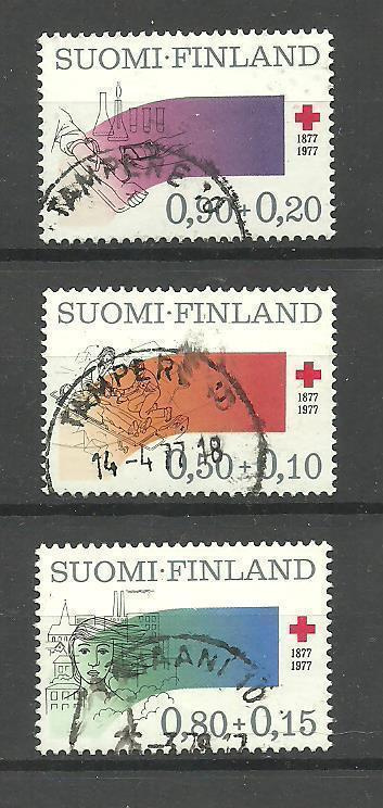 PR PUNAINEN RISTI sarja 1977 - LaPe 798-800 o