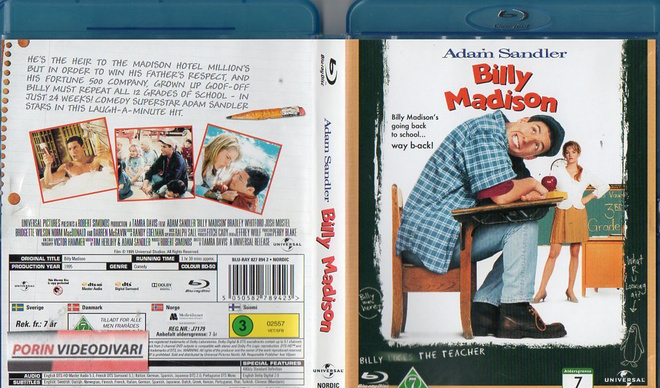 Billy Madison	(23 595)	k	-FI-	BLU-RAY	nordic,		adam sandler