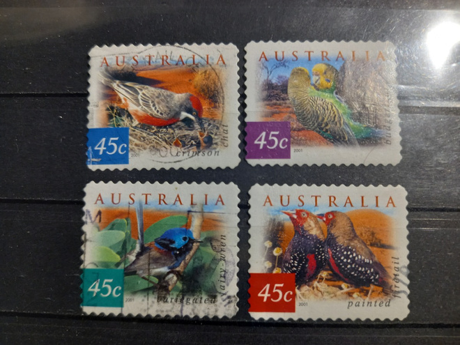 LINNUT eläinaiheinen sarja AUSTRALIA 2001 o