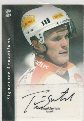 2006/07 Cardset Signature Tommi Santala , Jokerit / 44