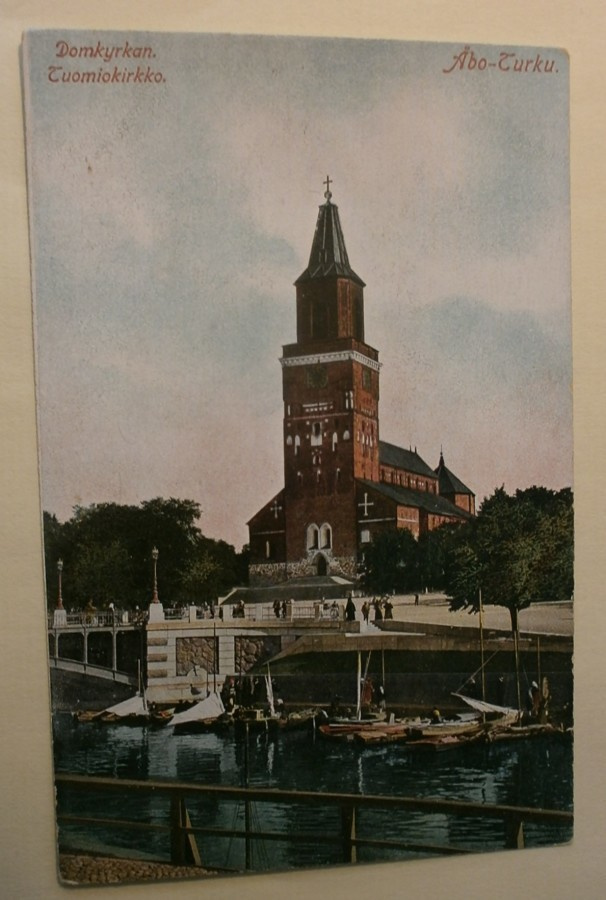 Turku, Tuomiokirkko ja Kalasatama, vanha väripk, ei p.