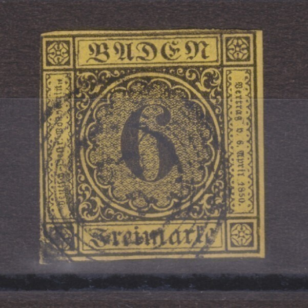 Saksa Reich Baden 1853 Mi 7  Mi 32€
