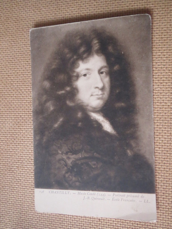 École Francaise - Portrait présumé de J.- B. Quinault
