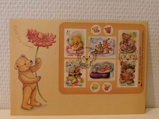 FDC- ensipäiväkuori - Nalleystävät - 2014