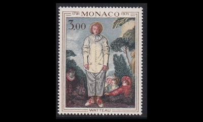Monaco 1031 ** Taidemaalari Jean Watteau (1972)