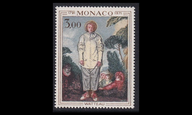 Monaco 1031 ** Taidemaalari Jean Watteau (1972)