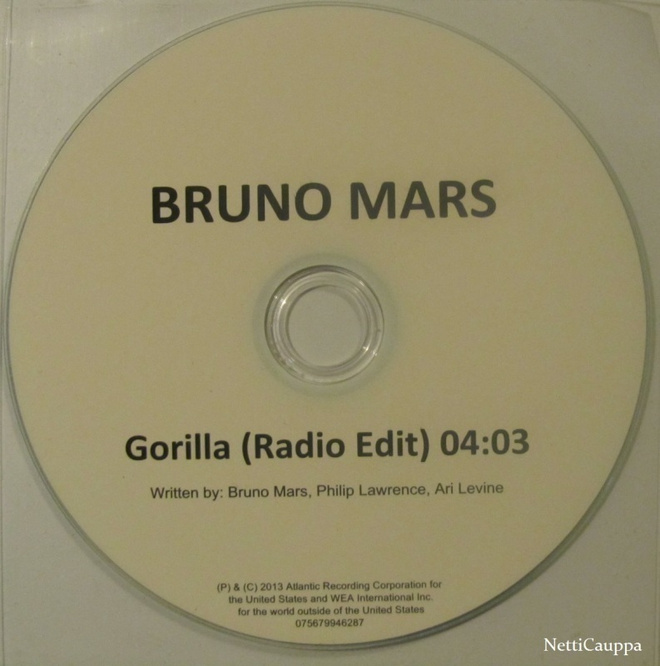 Bruno Mars • Gorilla PROMO CDr-Single