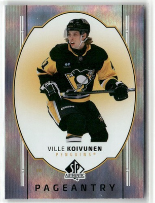 Ville Koivunen 25-26 SP Authentic #P-30 Pageantry
