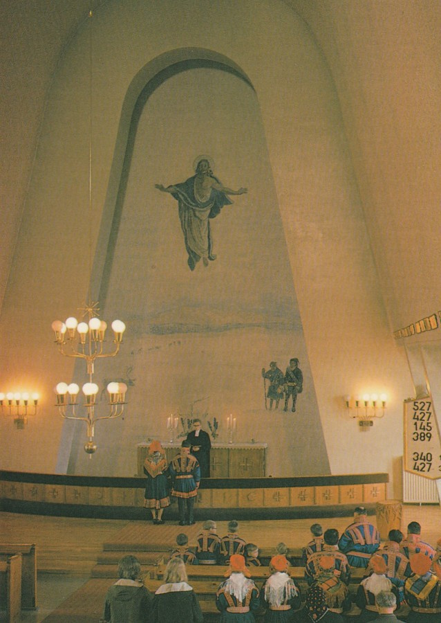 KIRKKOKORTTI - ENONTEKIÖN KIRKKO - SISÄKUVA - 4