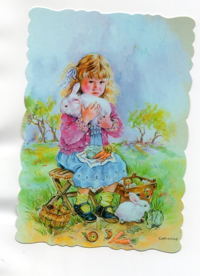 °°TYTTÖ & PUPUT°° -KORTTI / Christine Haworth
