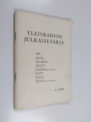 Yleisradion julkaisusarja 4-5/1968