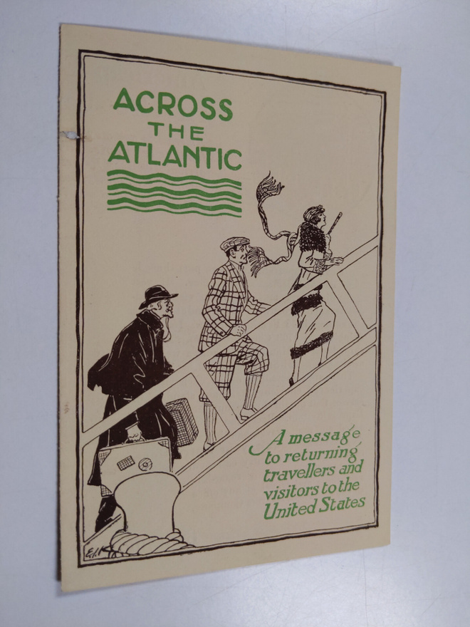Across the Atlantic : A message to returning travellers a...