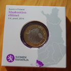 Suomi 2014 5 € Maakuntien eläimet Varsinais-Suomi PROOF - pikkukuva 1
