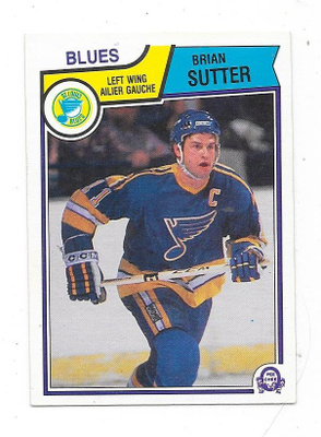 1983-84 OPC #320 Brian Sutter , St Louis Blues