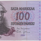 100 Markkaa 1976 A-sarjaa tähdellä, kl.8 - pikkukuva 1