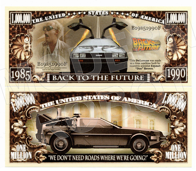 UUSI BACK TO THE FUTURE (1985) SETELI * DOLLARI - EI PK