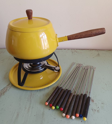 Fondue-setti, alumiinia