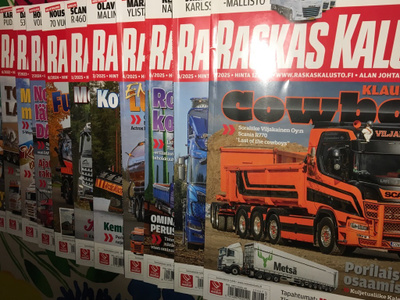 11 kpl Raskas Kalusto -lehtiä