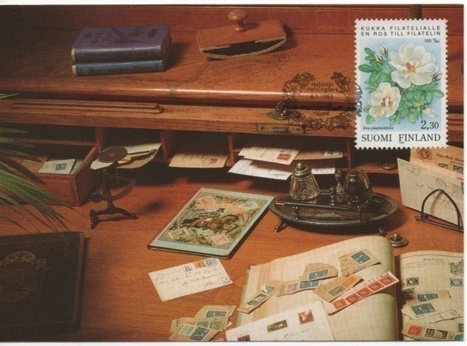 Maksikortti Filatelia 1993 ruusu