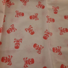 pinkki pääkallo verhokappa 48x260cm - pikkukuva 2