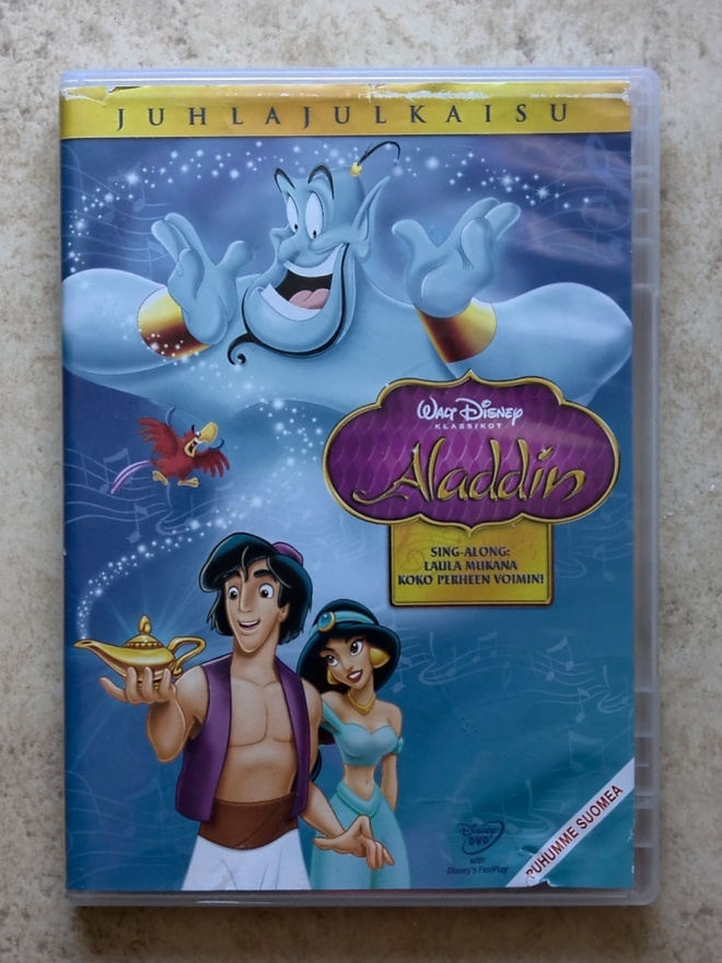 Walt Disney - Alladin, DVD. Juhlajulkaisu