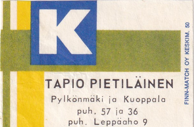 Pylkönmäki ja Kuoppala. Tapio Pietiläinen   6/4
