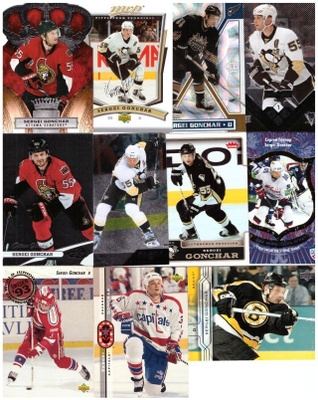 11 x SERGEI GONCHAR Senators Bruins Captals....