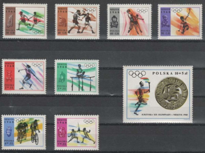 (S0519) POLAND, 1968 (Summer Olympic Games). MNH**
