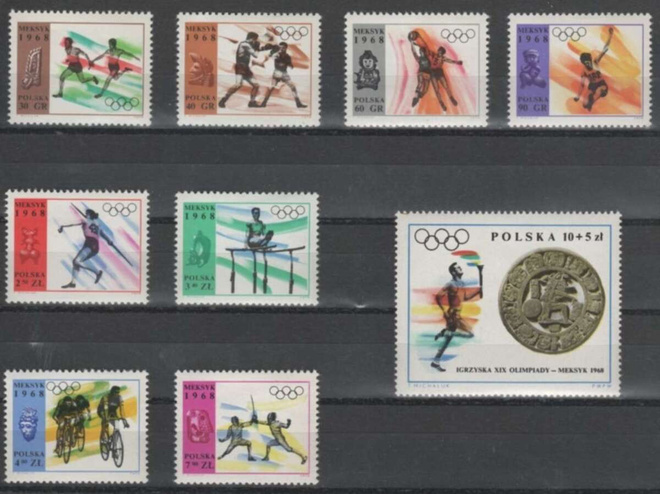 (S0519) POLAND, 1968 (Summer Olympic Games). MNH**