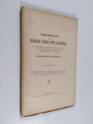 A. V. (toim.) Rantasalo : Vorbereitungen zum Säen und pfl...