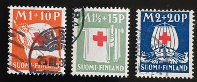 1930 Punainen Risti leimattu sarja