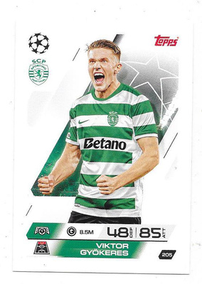 2025-26 Topps Match Attax #205 Viktor Gyökeres , Sporting CP