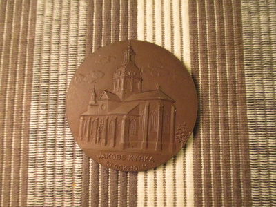Jakobs Kyrka mitali Stockholm Ruotsi.