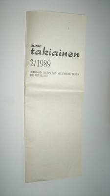 Takiainen : Helsingin seudun luonnonsuojeluyhdistyksen ti...