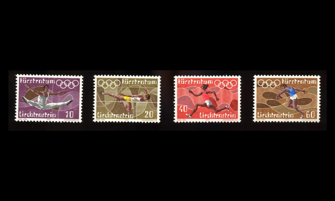 Liechtenstein 556-9 ** Kesäolympialaiset Munchen (1972)