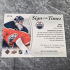 Mike Smith 2021-22 SP Authentic Sign of the Times - pikkukuva 2
