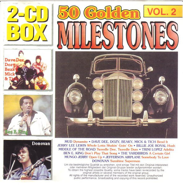 50 Golden Milestones Vol. 2 (2CD) MINT!! Eric Clapton