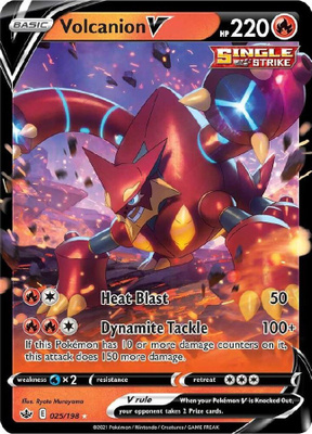 Volcanion V 025/198 - Chilling Reign - EX