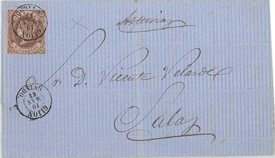 Espanja Mi 50 kirje 1863