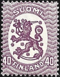 1917 M-17 Saarinen 40 p himmeänlila ** LaPe 72 b A