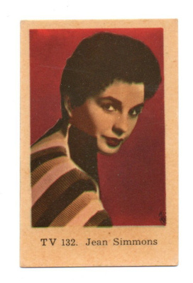 Purkkakuva TV n:o 132 JEAN SIMMONS